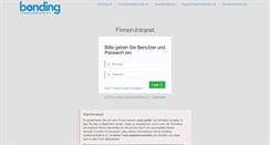 Desktop Screenshot of firmen.bonding.de