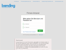 Tablet Screenshot of firmen.bonding.de